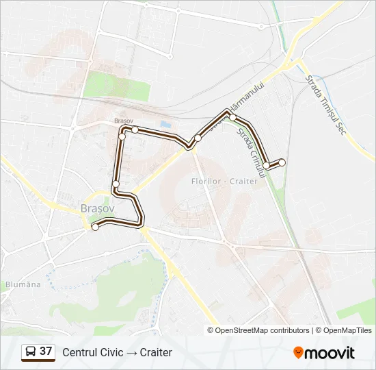 37 Bus Line Map
