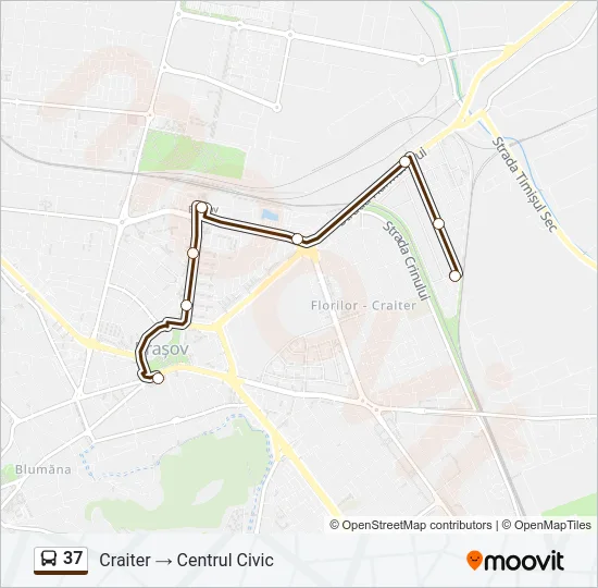37 Bus Line Map