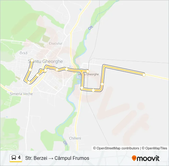 4 Bus Line Map