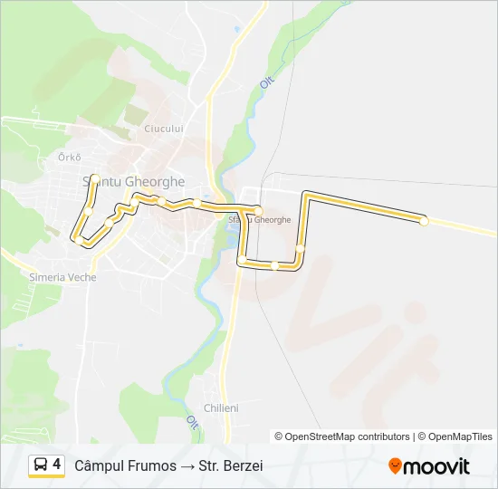 4 Bus Line Map
