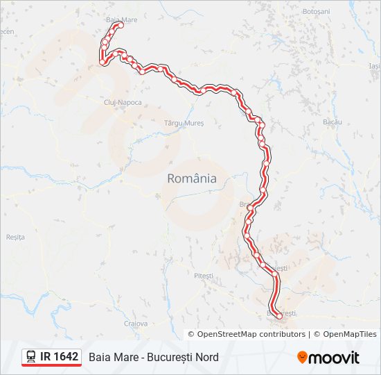 Ir 1642 Route Schedules Stops Maps Baia Mare BucureÈ™ti Nord