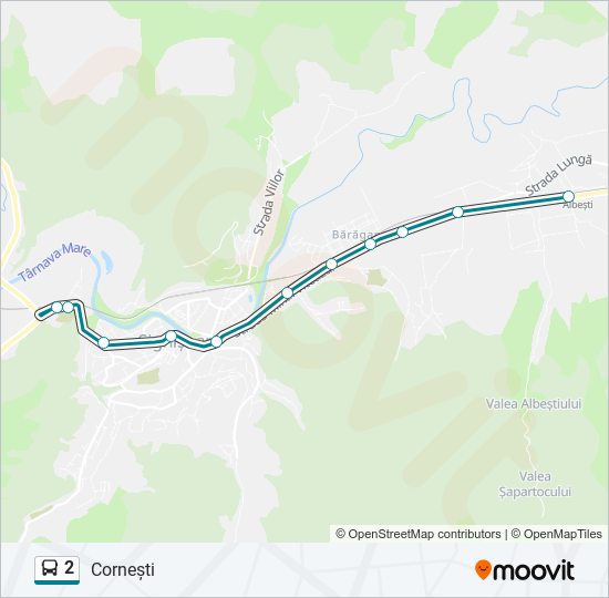 2 bus Line Map