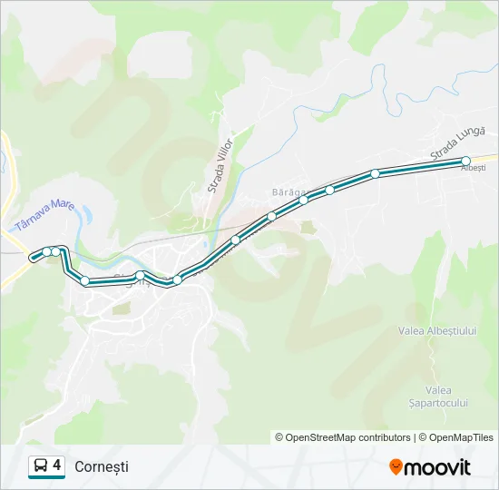 4 Bus Line Map