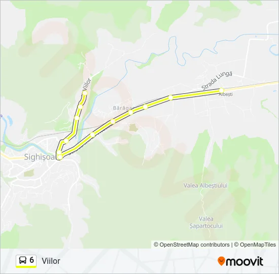 6 Bus Line Map