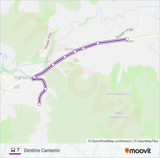 7 Bus Line Map
