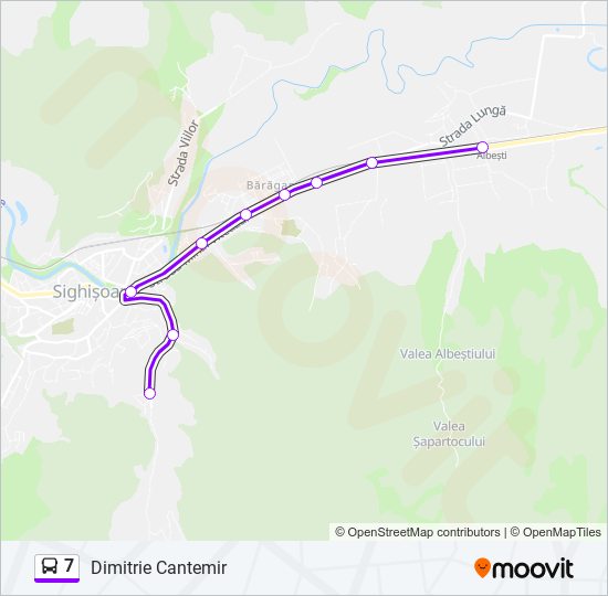 7 bus Line Map