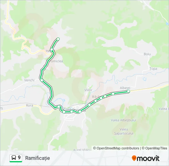 9 Bus Line Map