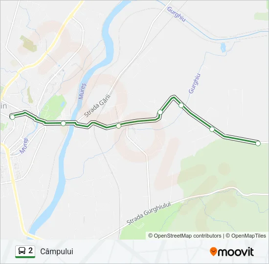 2 Bus Line Map