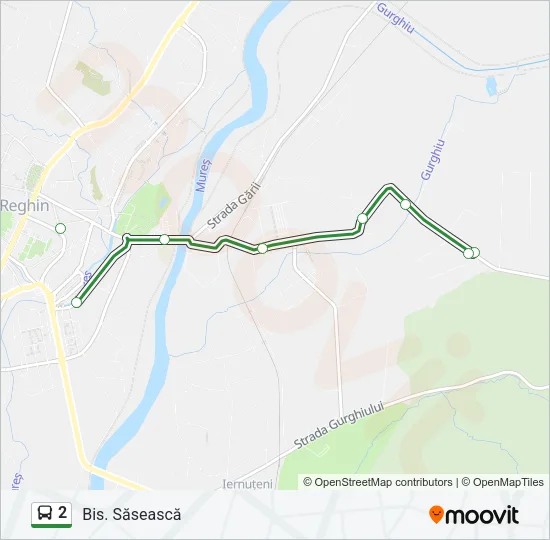2 Bus Line Map