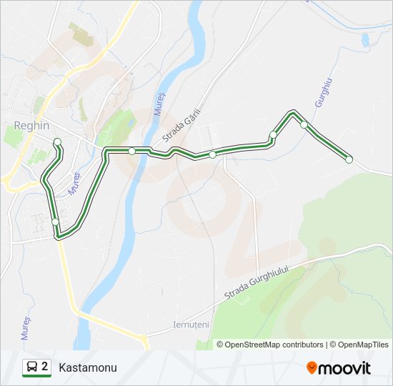 Hartă linie autobuz 2