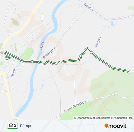 2 bus Line Map