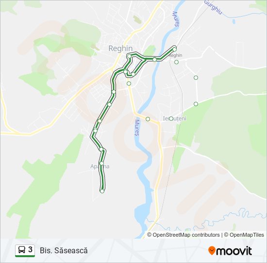 3 bus Line Map