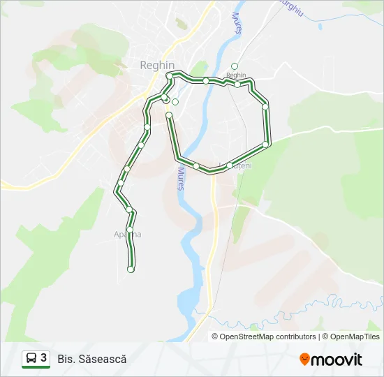 3 Bus Line Map