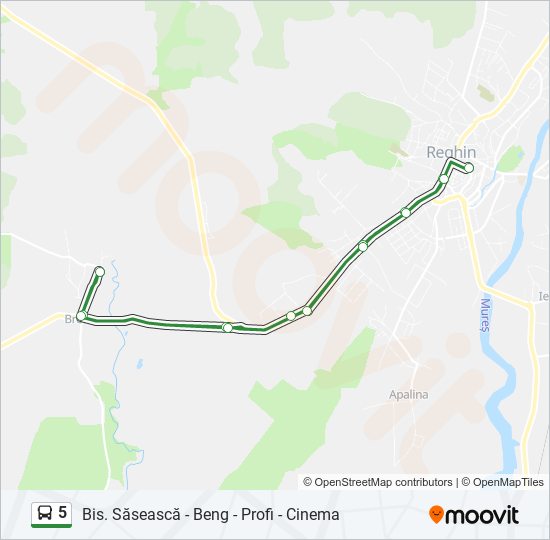 5 bus Line Map