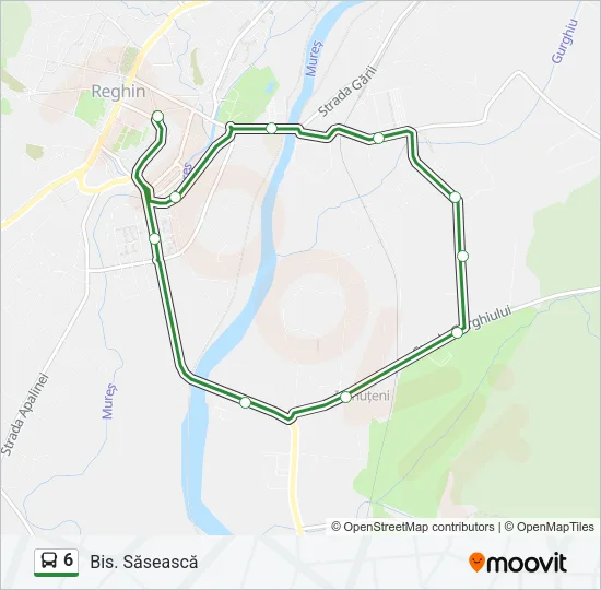 6 Bus Line Map