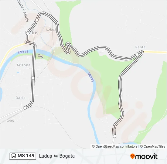 MS 149 Bus Line Map
