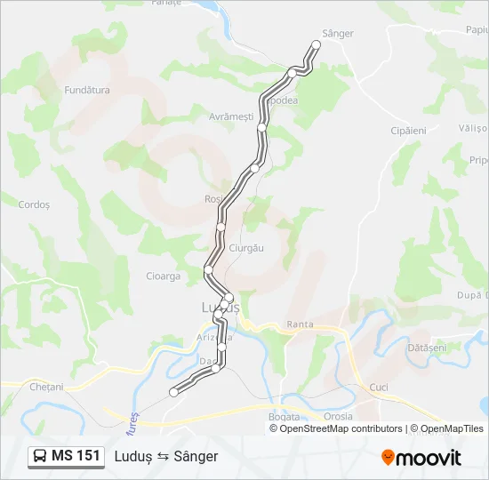 MS 151 Bus Line Map