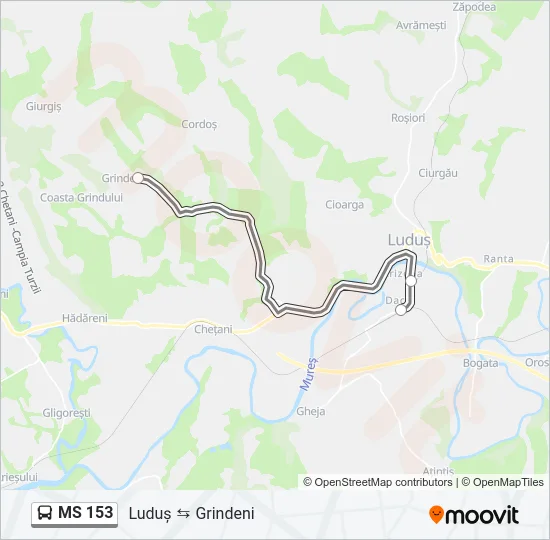 MS 153 Bus Line Map