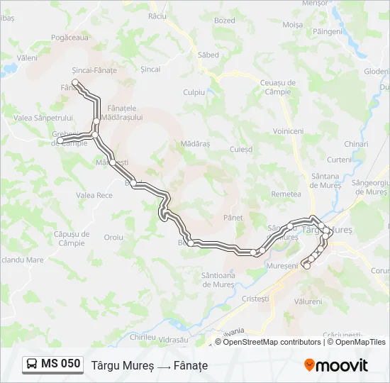 MS 050 Bus Line Map