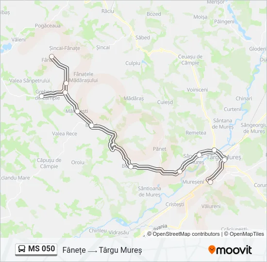 MS 050 Bus Line Map