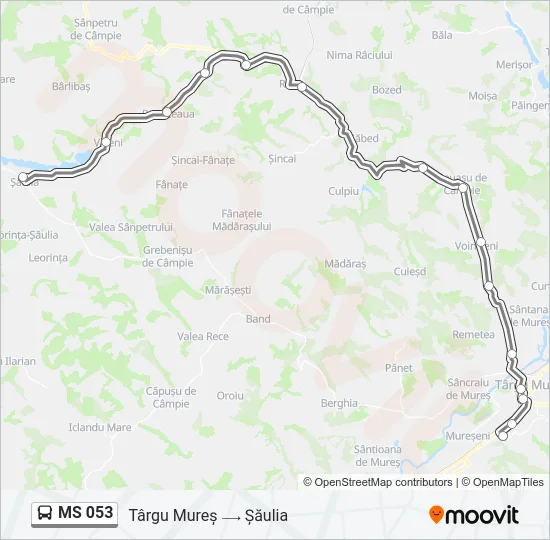 MS 053 Bus Line Map