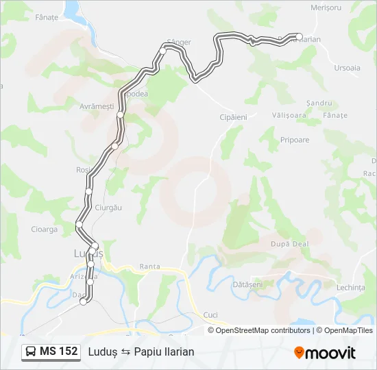 MS 152 Bus Line Map