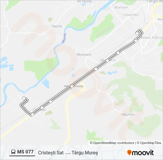 MS 077 Bus Line Map