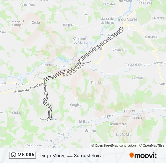 MS 086 Bus Line Map