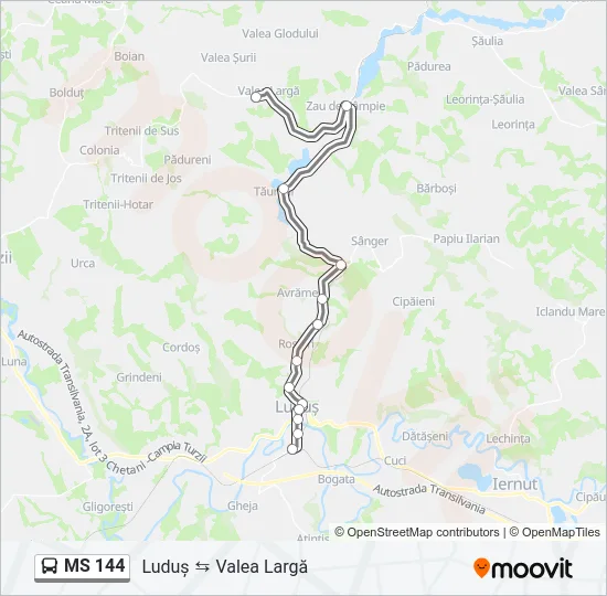 MS 144 Bus Line Map