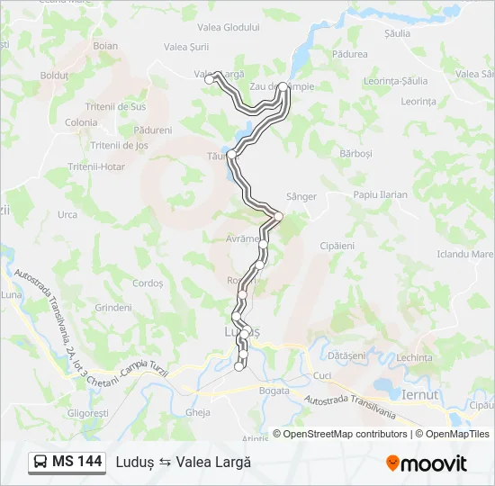 MS 144 Bus Line Map