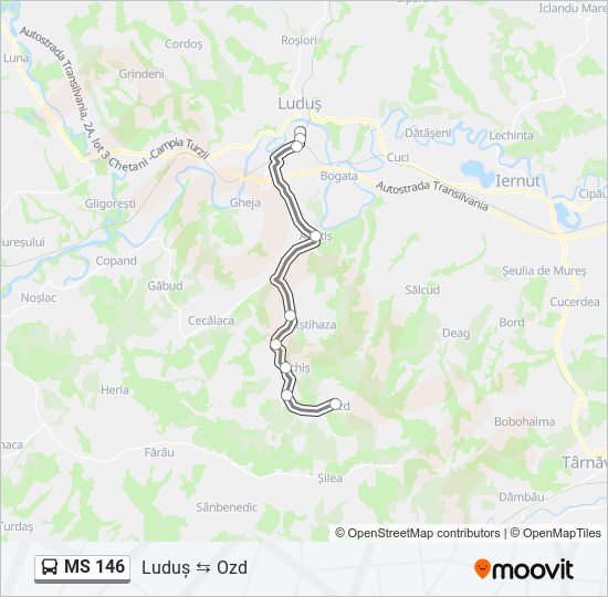 MS 146 bus Line Map