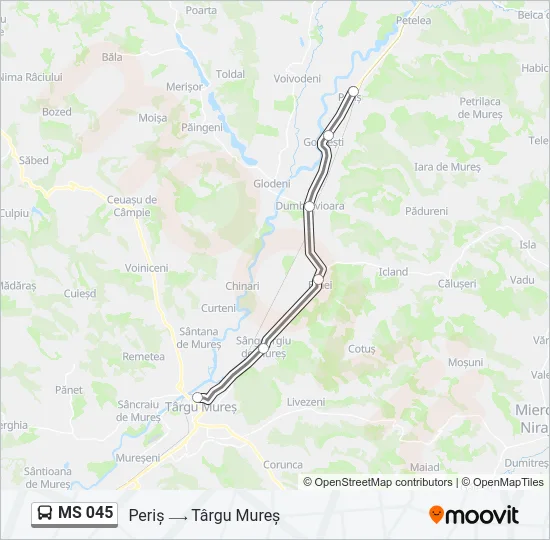 MS 045 Bus Line Map