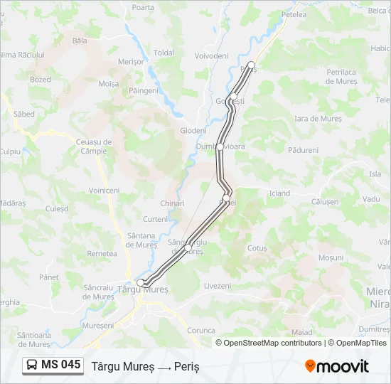 MS 045 Bus Line Map