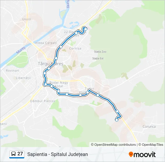 27 Bus Line Map