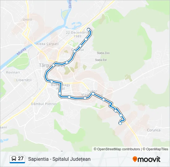 27 Bus Line Map