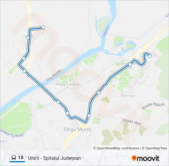 10 Bus Line Map
