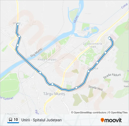 10 Bus Line Map