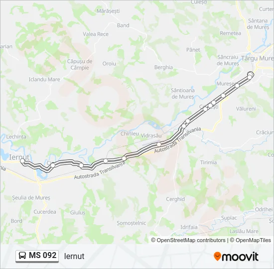 MS 092 Bus Line Map