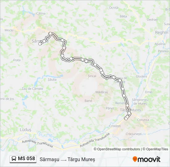 MS 058 Bus Line Map