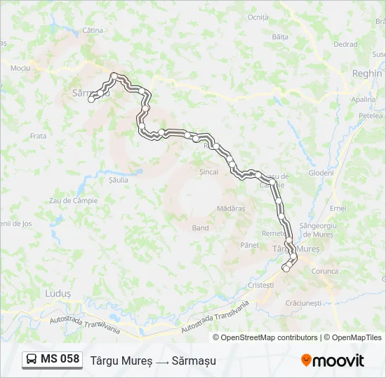 MS 058 Bus Line Map