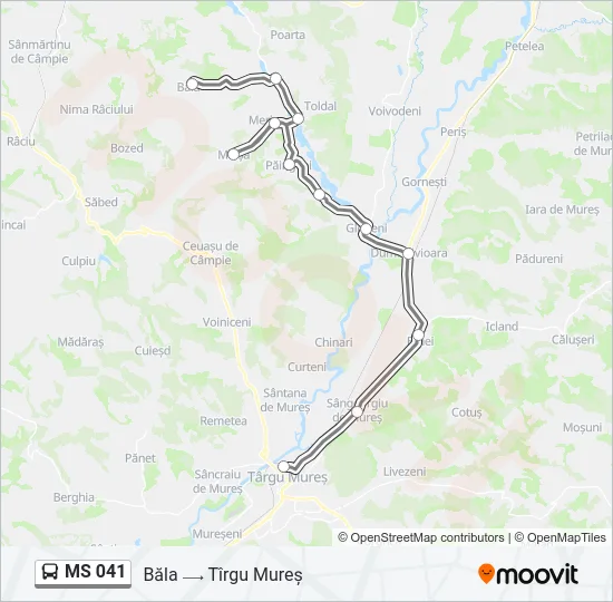 MS 041 Bus Line Map