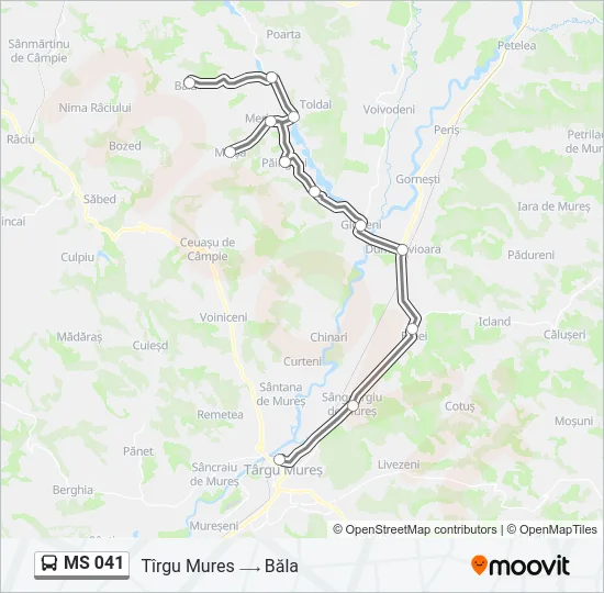 MS 041 Bus Line Map