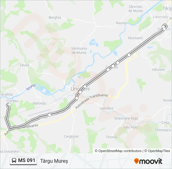MS 091 Bus Line Map