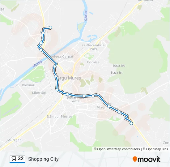 32 Bus Line Map