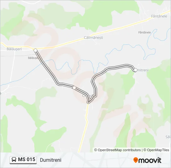 MS 015 Bus Line Map