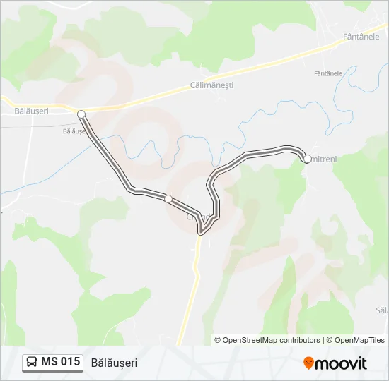 MS 015 Bus Line Map