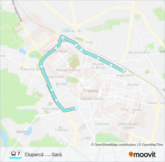 7 Bus Line Map