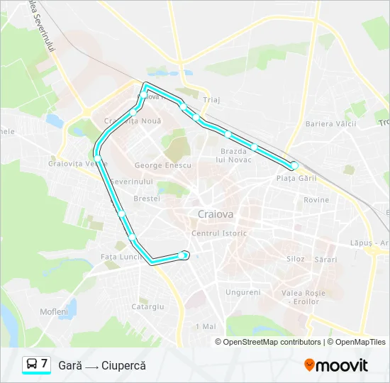 7 Bus Line Map