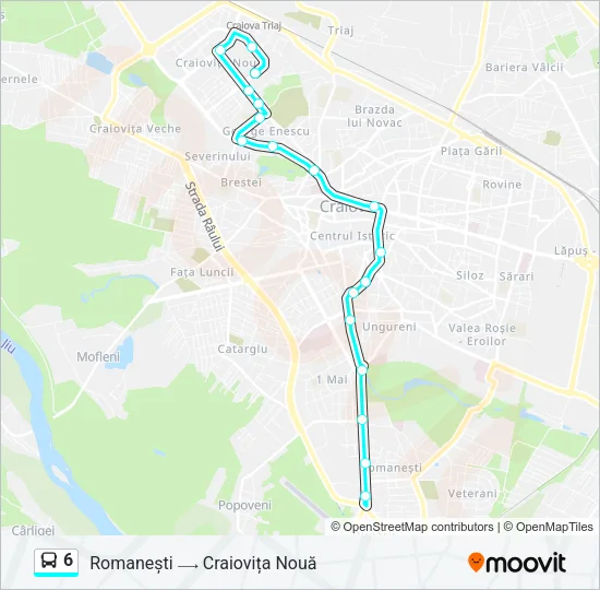 6 Bus Line Map