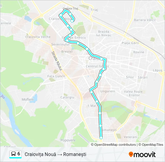 6 Bus Line Map